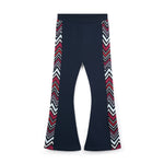 A Dee Coco Navy Chevron Print Flare Tracksuit | Casa Childrenswear