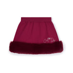 A Dee Andrea Cherry Fur Skirt Set | Casa Childrenswear
