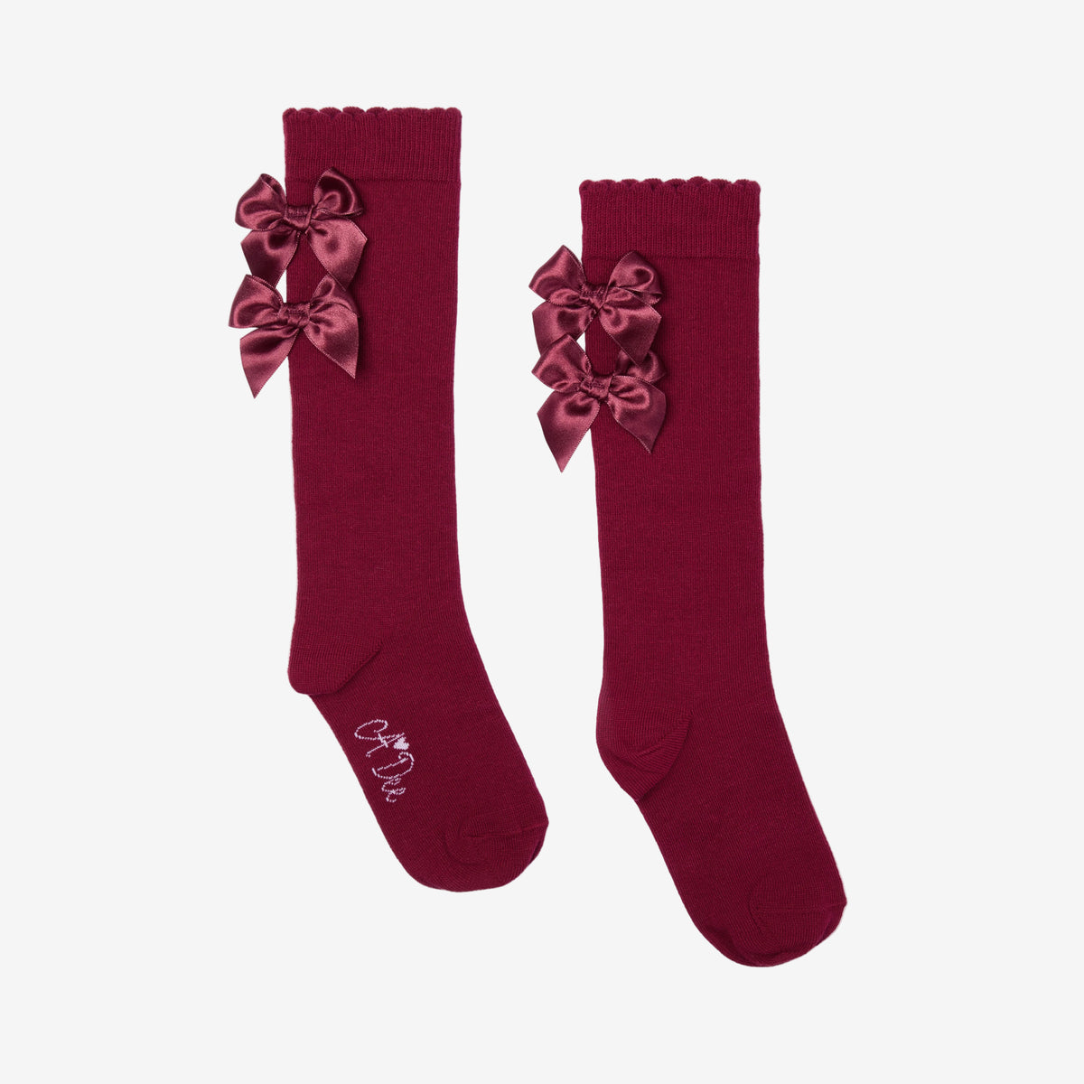 A Dee Ariel Cherry Bow Knee High Sock | Casa Childrenswear