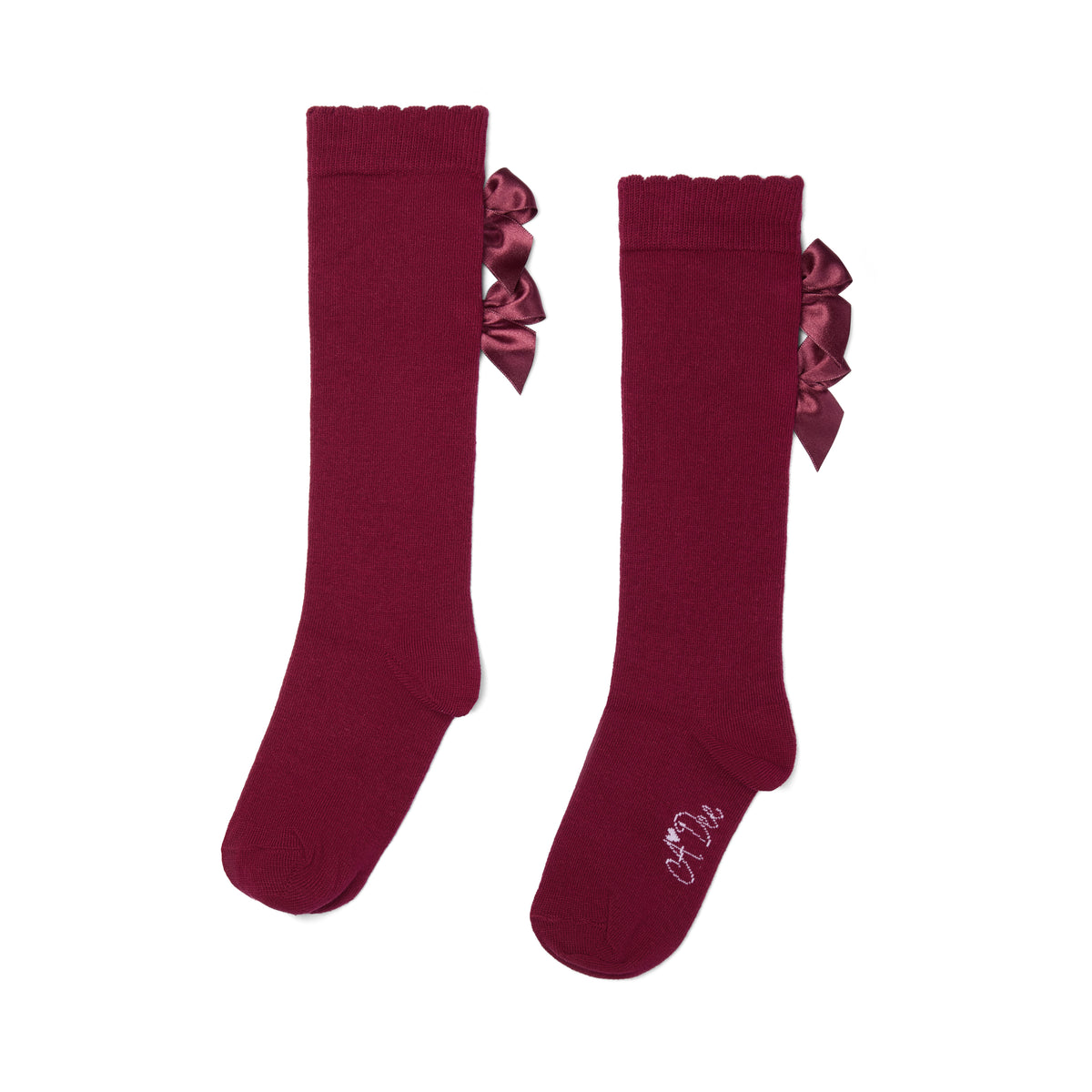 A Dee Ariel Cherry Bow Knee High Sock | Casa Childrenswear