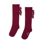 A Dee Ariel Cherry Bow Knee High Sock | Casa Childrenswear