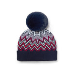 A Dee Chelsy Navy Chevron Pom Pom Hat | Casa Childrenswear