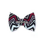 A Dee Brianna Navy Chevron Print Bow Hairclip | Casa Childrenswear