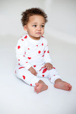 Love Heart Bamboo Two-Piece Set Long Sleeve Pyjamas