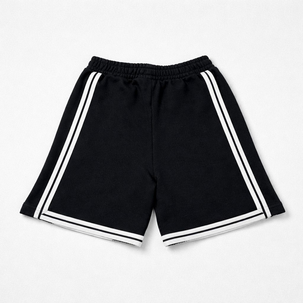 Palm Angels Boys Black Contrast Sweat Short | Casa Childrenswear