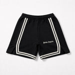 Palm Angels Boys Black Contrast Sweat Short | Casa Childrenswear
