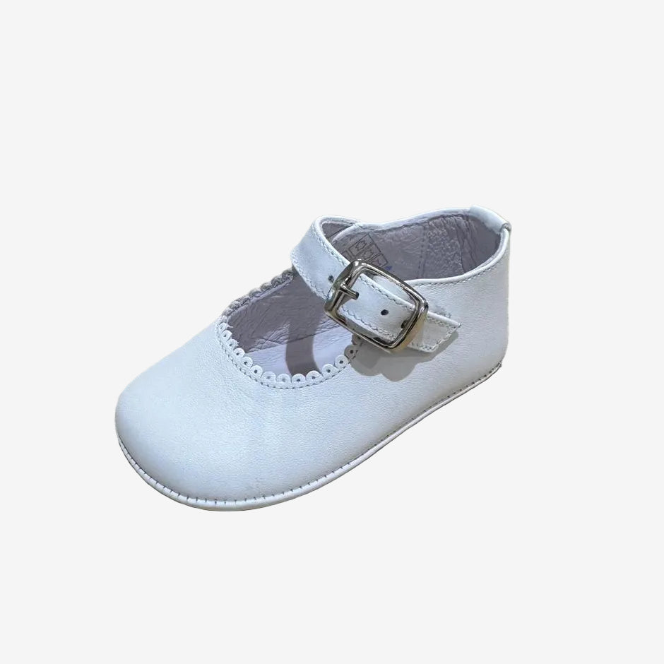 Andanines White Matt Mary Jane Soft Sole | Casa Childrenswear