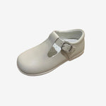 Andanines Beige T-Bar Beige Sole | Casa Childrenswear