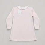 Granlei Girls Pink Knitted Dress - back view