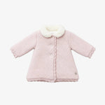 Paz Rodriguez Baby Girls Pink Knitted Coat - front view