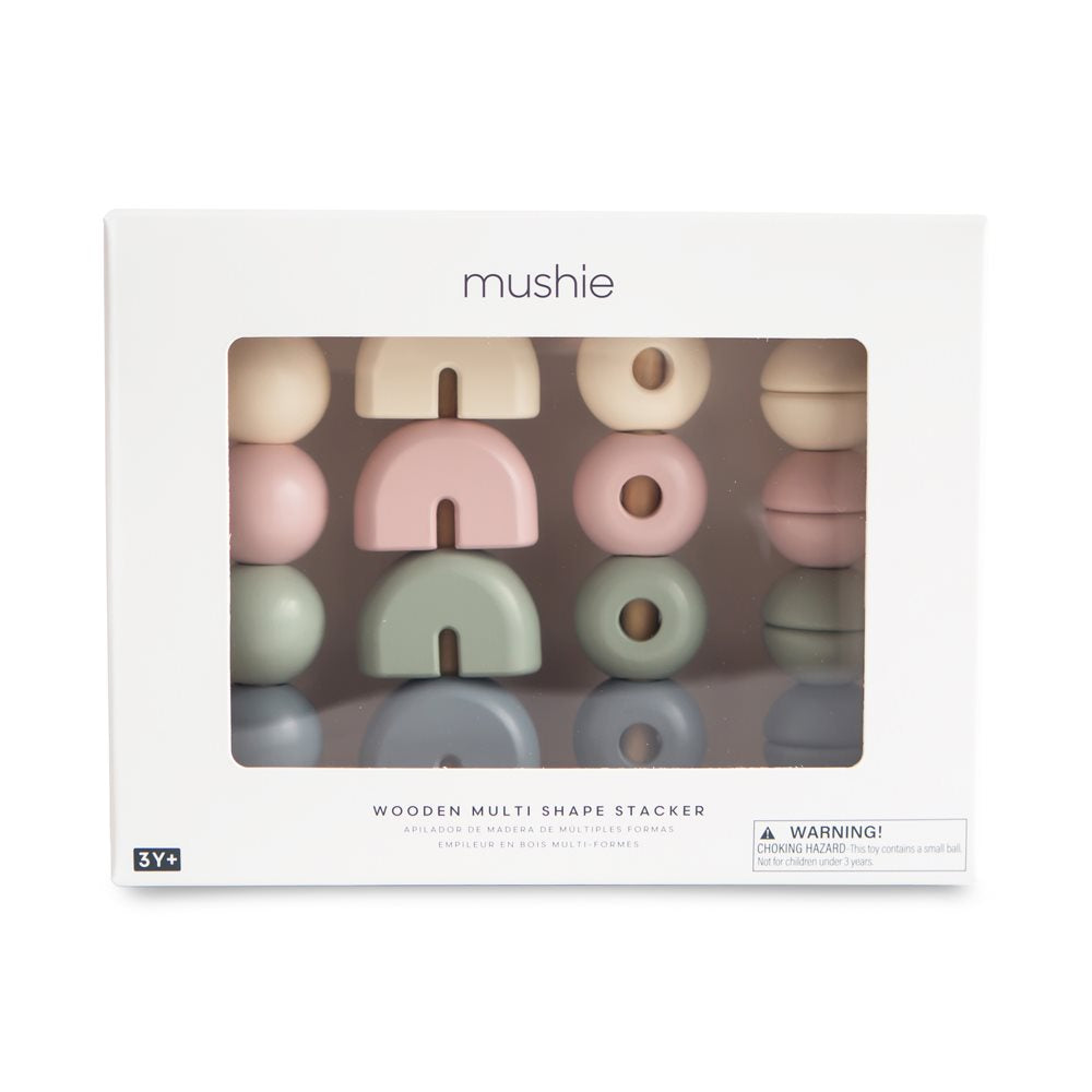 Mushie Wooden Multi Shape Stacker - Original | Casa Childrenswear