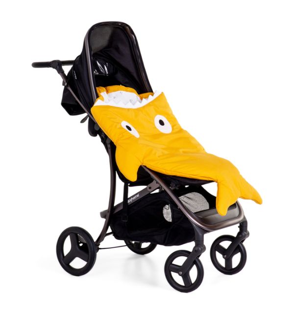 Baby Bites Shark Footmuff Yellow Poll Inner | Casa Childrenswear