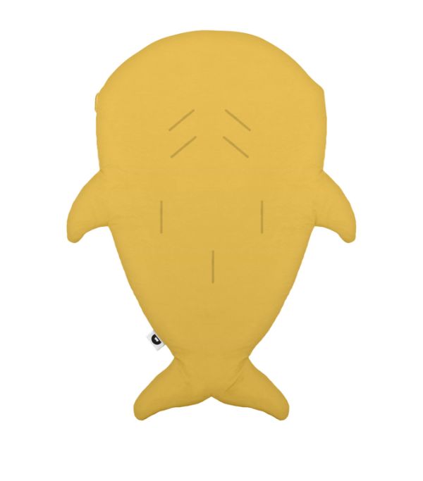 Baby Bites Shark Footmuff Yellow Poll Inner | Casa Childrenswear