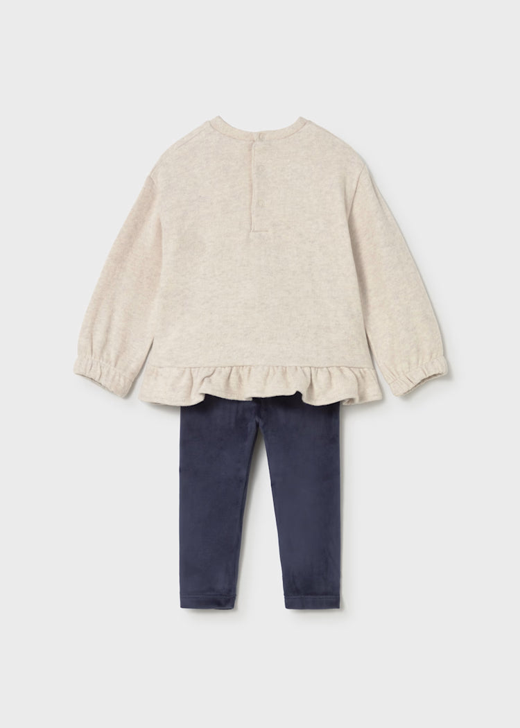Mayoral Navy & Grey Pullover & Leggings Set | Casa Childrenswear