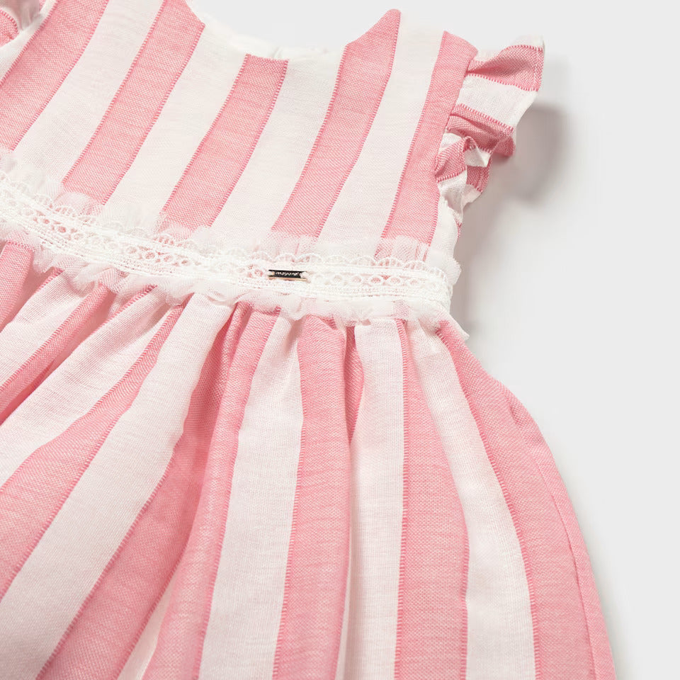 Mayoral Pink Striped Dress | Casa Childrenswear