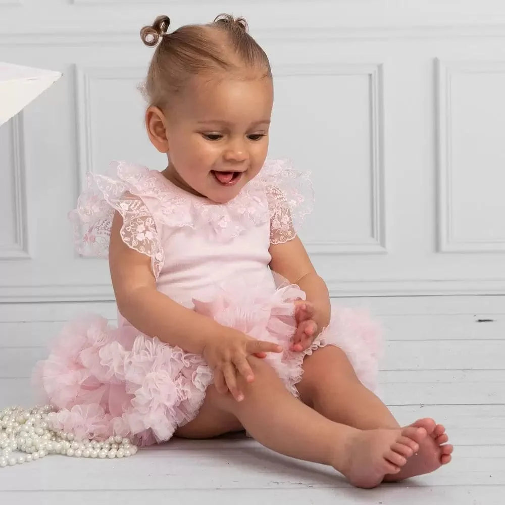 Caramelo Baby Girl Pink Ruffle Tutu Skirt | Casa Childrenswear