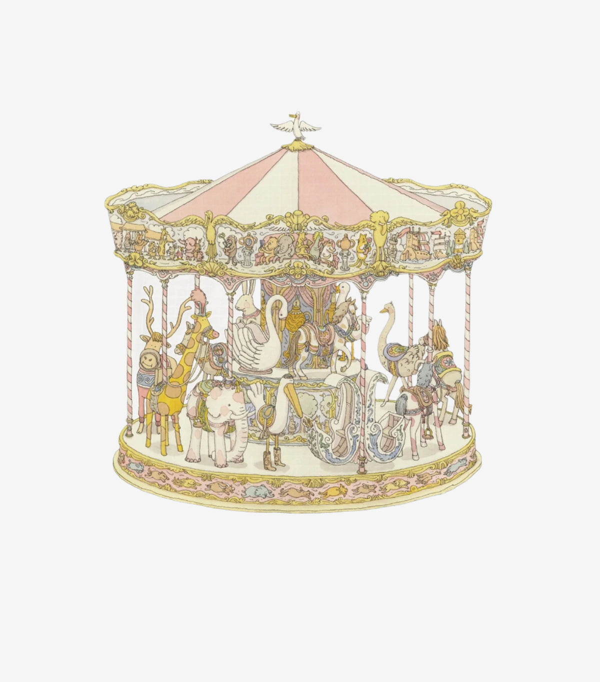 Atelier Choux Blanket Carré - Carousel Pink | Casa Childrenswear