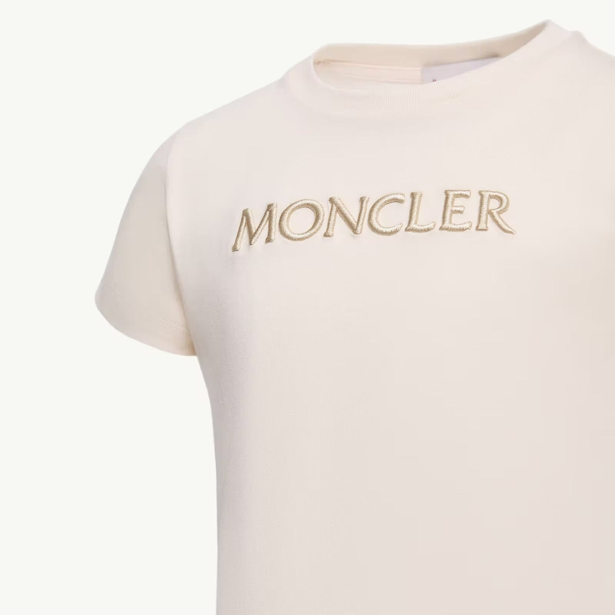 Moncler Enfant Girls Beige T-Shirt | Casa Childrenswear