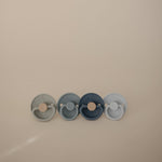 4-Pack Pacifiers - Round Latex - Skyline Serenity - Size 2
