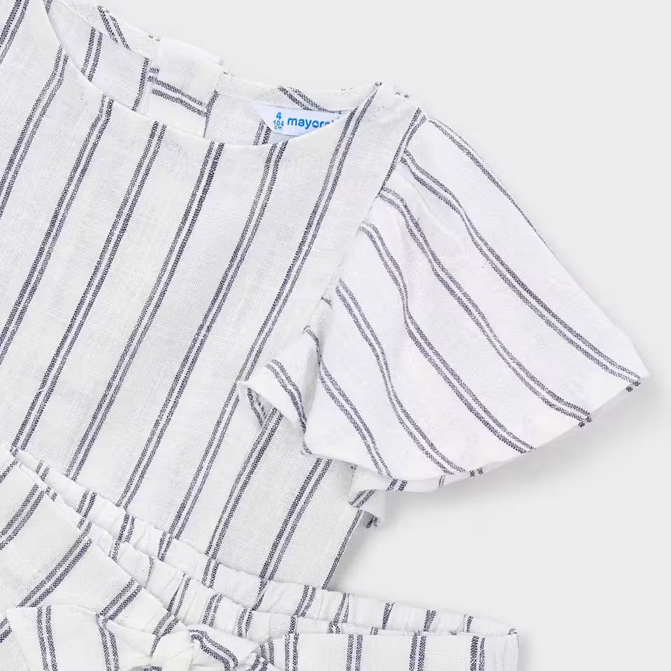 Mayoral Blue Striped Skirt Set | Casa Childrenswear