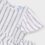 Mayoral Blue Striped Skirt Set | Casa Childrenswear