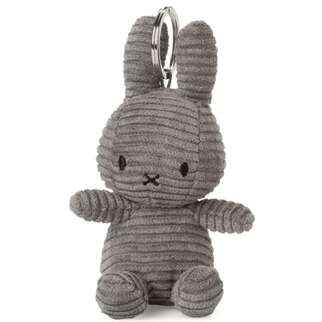 Miffy Corduroy ECO Grey Keyring - 10 cm | Casa Childrenswear
