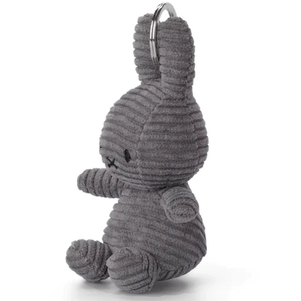 Miffy Corduroy ECO Grey Keyring - 10 cm | Casa Childrenswear