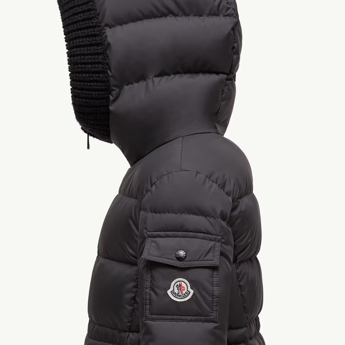 Moncler Enfant Girls Black Irma Long Parka | Casa Childrenswear