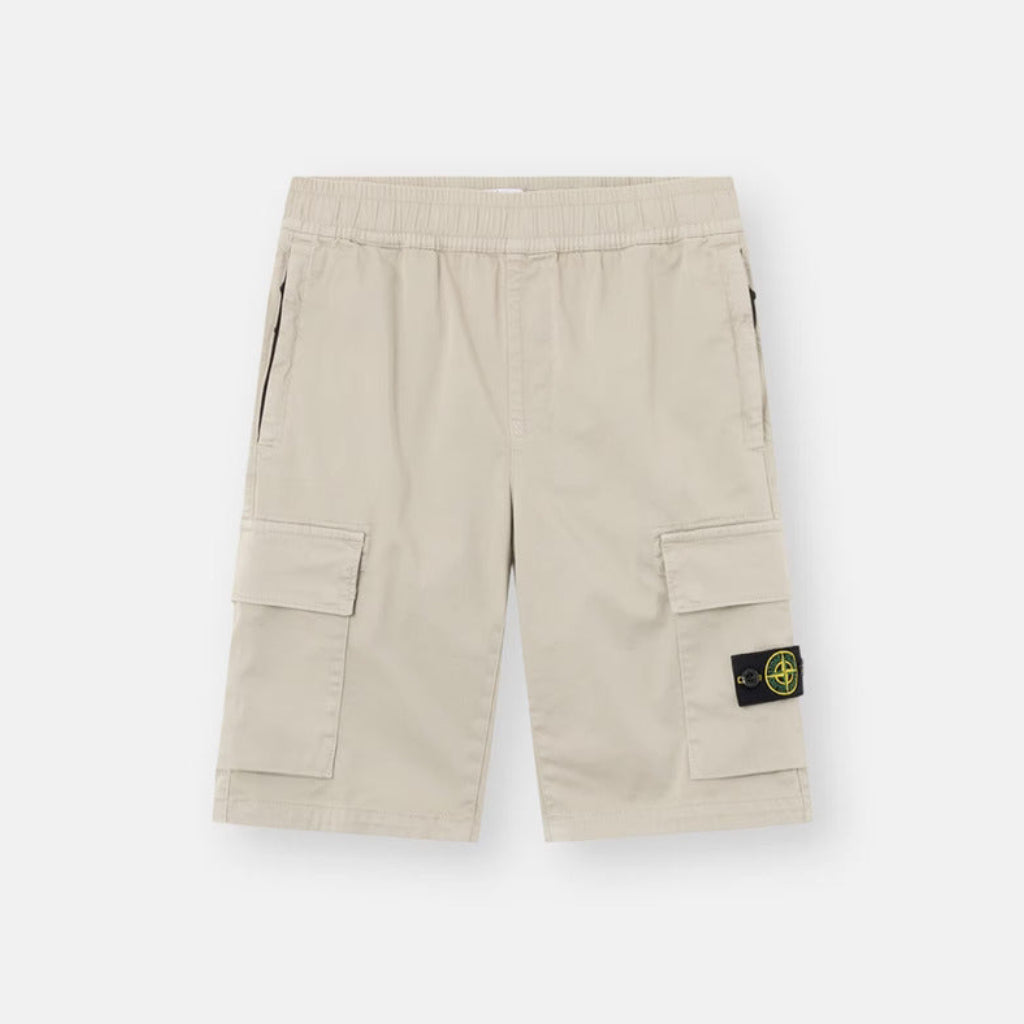 Stone Island Grey Compass Shorts | Casa Childrenswear