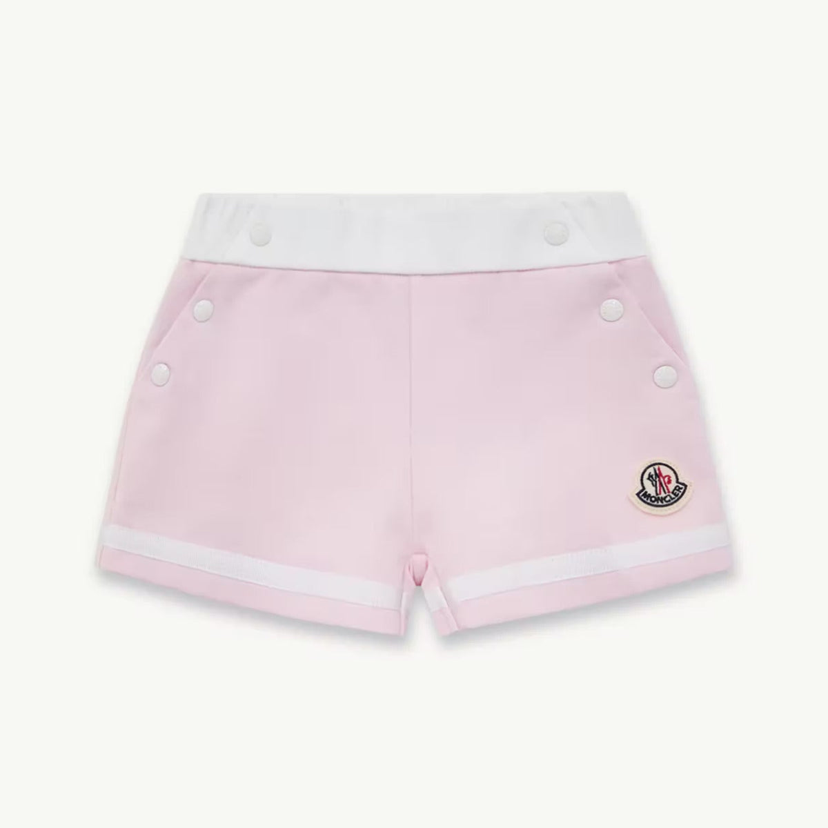 Moncler Enfant Baby Girls Pink Sweat Shorts | Casa Childrenswear