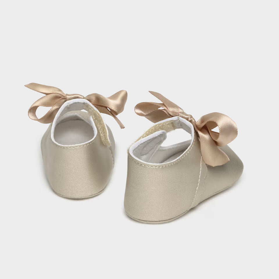 Mayoral Champagne Mary Jane Soft Sole Shoes | Casa Childrenswear