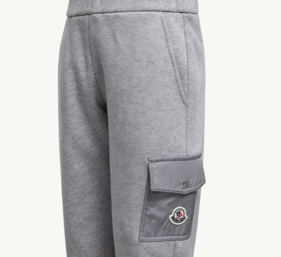 Moncler Enfant Boys Grey Sweat Bottoms | Casa Childrenswear