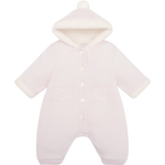 Kirsten Pink Fur Trim Pramsuit