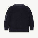 Moncler Enfant Baby Boys Navy Padded Cardigan | Casa Childrenswear