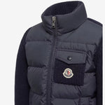 Moncler Enfant Boys Navy Knitted Jacket | Casa Childrenswear