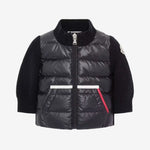 Moncler Enfant Infant Boys Navy Knitted Jacket | Casa Childrenswear