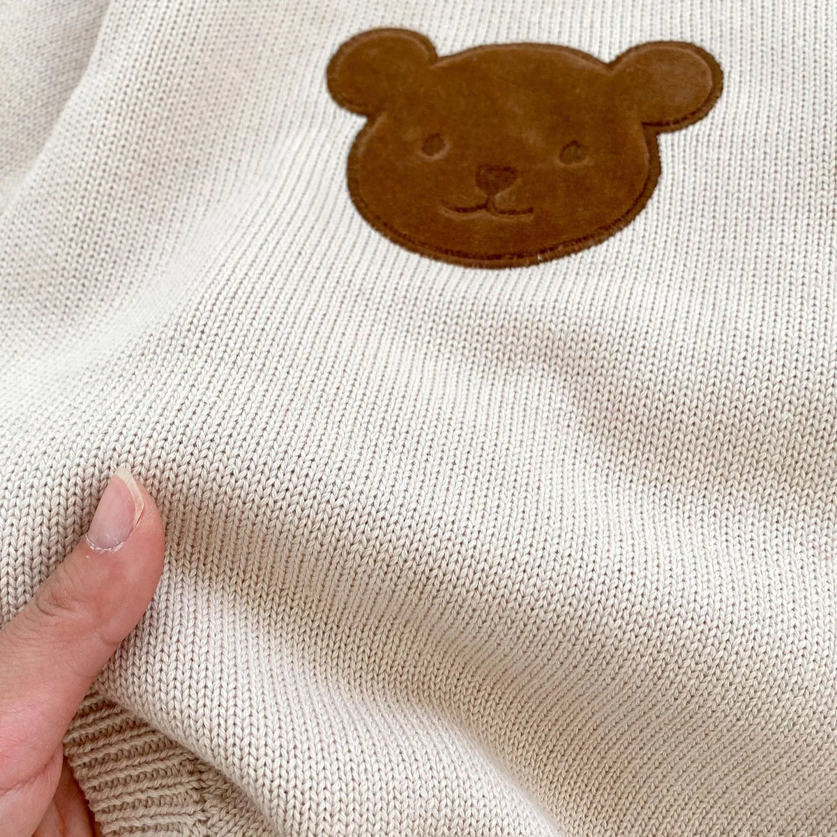 Winter Bear Knitted Romper