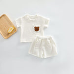 Cozy Crew Club Coloured Bear T-Shirt & Short Set | Casa Childrenswear