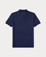 Boys Navy Slim Fit Cotton Polo Shirt