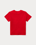 Boys Red Slim Fit Cotton Polo Shirt