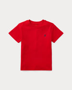 Boys Red Slim Fit Cotton Polo Shirt
