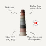 Mushie Stacking Cups- Forest