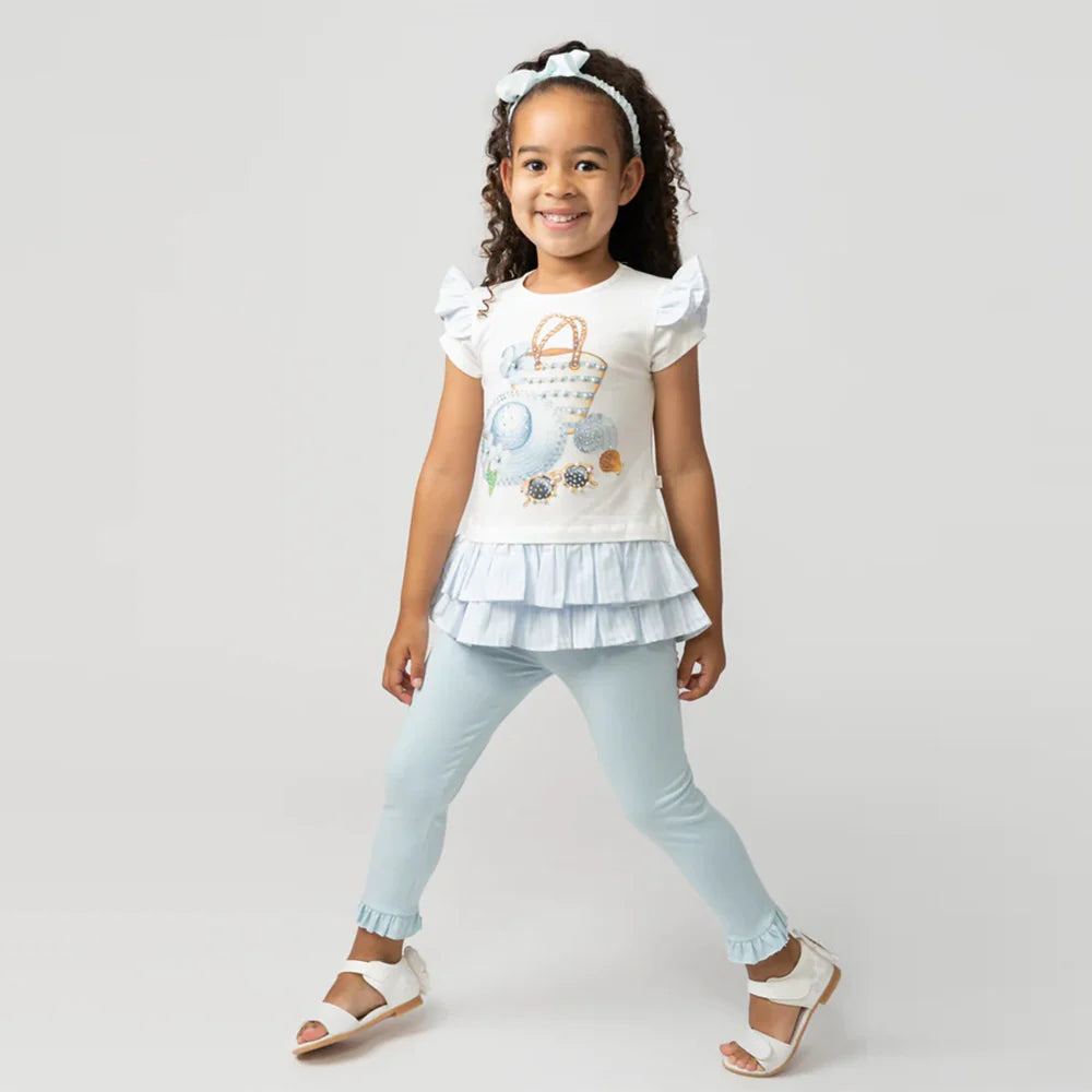 Girl Blue Holiday Essentials Legging Set