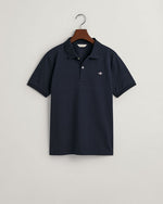 Boys Blue Shield Pique Polo Shirt