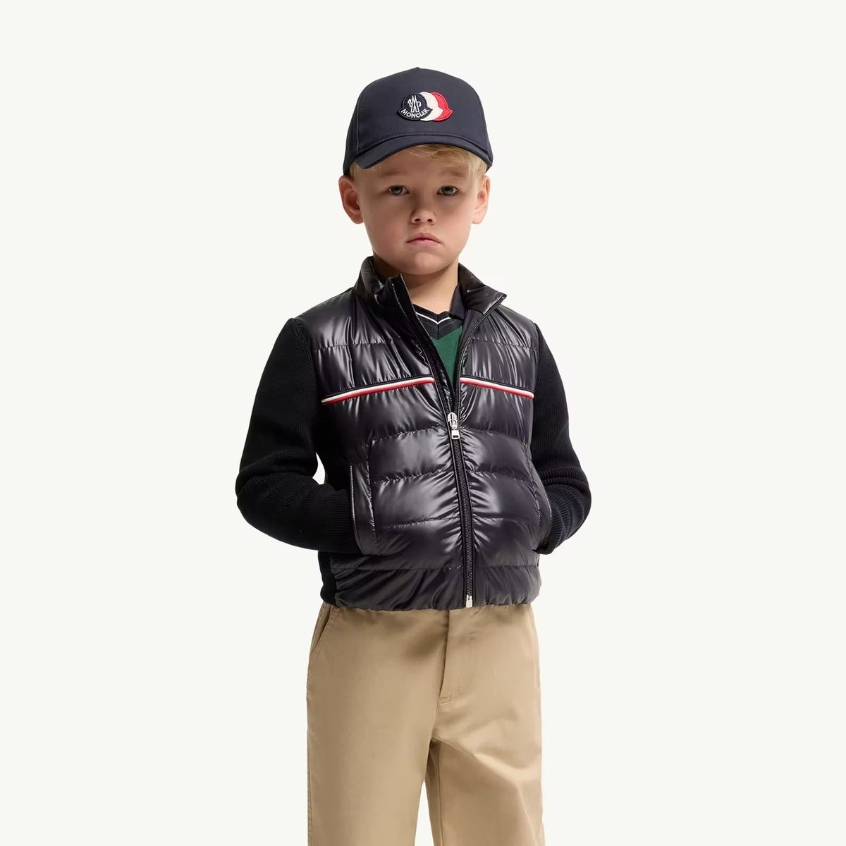 Moncler Enfant Boys Navy Cardigan | Casa Childrenswear
