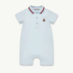 Moncler Enfant Baby Boys Blue Romper | Casa Childrenswear