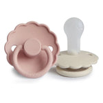 Round Silicone 2-Pack Pacifiers - Blush/Cream - Size 2