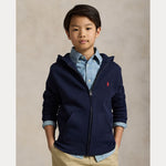 Ralph Lauren Boys Navy Full Zip Hoodie | Casa Childrenswear