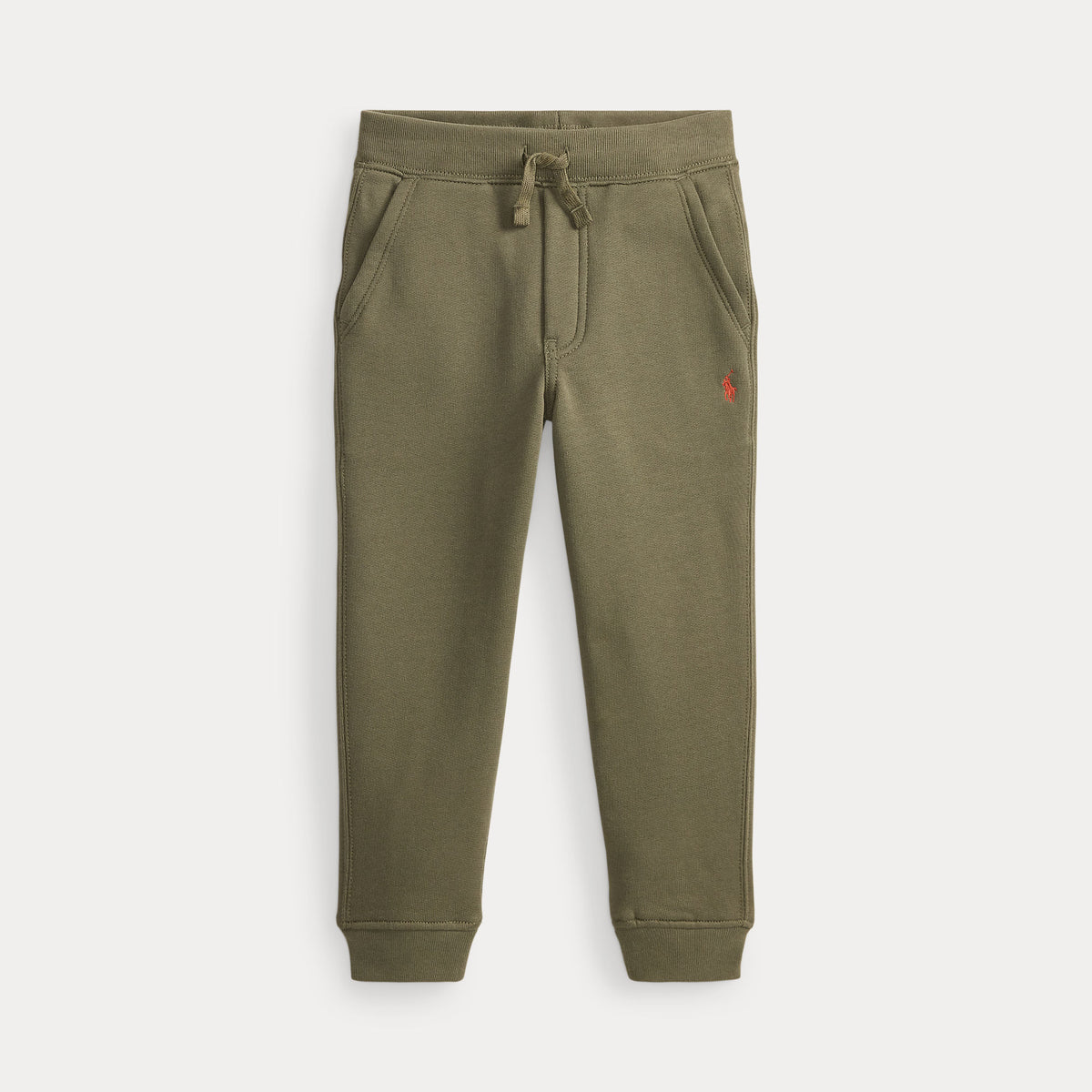 Boys Olive Green Tracksuit Bottoms