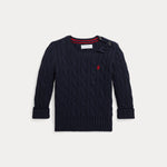 Ralph Lauren Baby Boys Cotton Cable Sweater | Casa Childrenswear